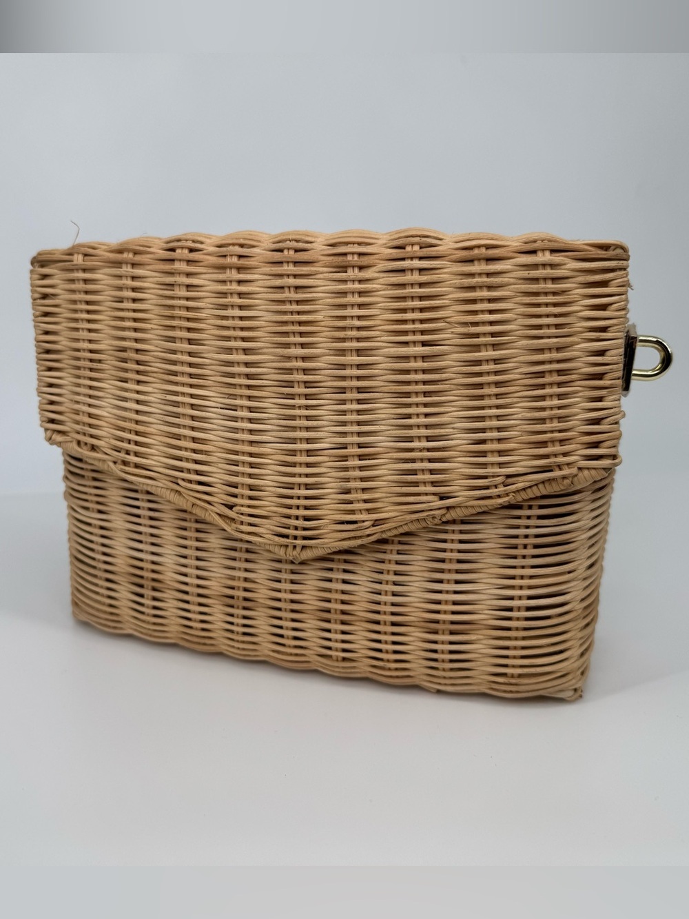 Fallon & Royce Kaia Natural Clutch Straw Summer Boho Coastal Chic Crossbody Bag